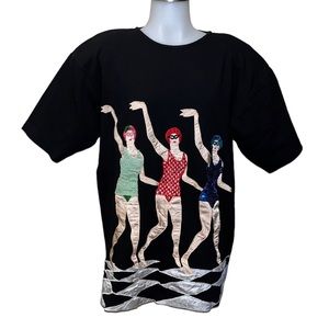 Vintage 80s/90s CEDARS Swimming Ladies~Beads~Sequins~Embellished~S